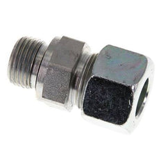 G 1/2'' Außengewinde x 16S Verzinkter Stahl-Schneidring gerade mit FKM-Dichtung 400 bar DIN 2353