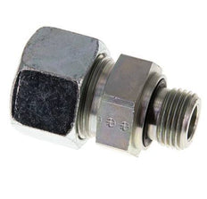 G 1/2'' Außengewinde x 20S Verzinkter gerader Stahlschneidring mit FKM-Dichtung 400 bar DIN 2353