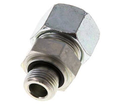 G 1/2'' Außengewinde x 20S Verzinkter gerader Stahlschneidring mit FKM-Dichtung 400 bar DIN 2353