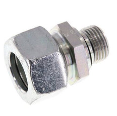 G 1/2'' Außengewinde x 22L Verzinkter gerader Schneidring aus Stahl mit FKM-Dichtung 160 bar DIN 2353