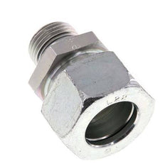 G 1/2'' Außengewinde x 22L Verzinkter gerader Schneidring aus Stahl mit FKM-Dichtung 160 bar DIN 2353