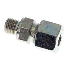 G 1/4'' Außengewinde x 10S Verzinkter Stahl-Schneidring gerade mit FKM-Dichtung 630 bar DIN 2353