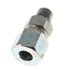 G 1/4'' Außengewinde x 10S Verzinkter Stahl-Schneidring gerade mit FKM-Dichtung 630 bar DIN 2353