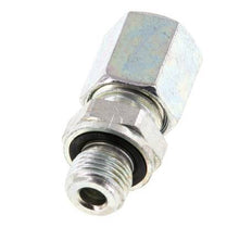 G 1/8'' Male x 6L Zinc plated Steel Straight Cutting Ring with FKM Seal 315 Bar DIN 2353 [2 Pieces]