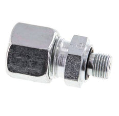 G 1/8'' Male x 10L Zinc plated Steel Straight Cutting Ring with FKM Seal 315 Bar DIN 2353