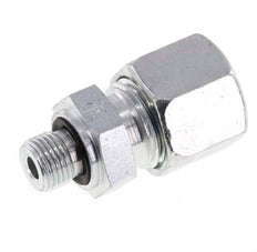 G 1/8'' Außengewinde x 10L Verzinkter gerader Schneidring aus Stahl mit FKM-Dichtung 315 bar DIN 2353