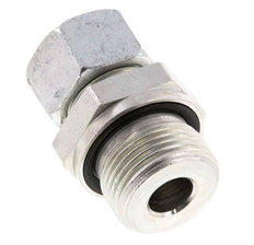 G 3/4'' Außengewinde x 15L Verzinkter gerader Schneidring aus Stahl mit FKM-Dichtung 315 bar DIN 2353