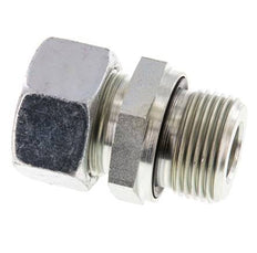 G 3/4'' Außengewinde x 18L Verzinkter gerader Schneidring aus Stahl mit FKM-Dichtung 315 bar DIN 2353