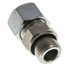 G 3/4'' Außengewinde x 20S Verzinkter gerader Schneidring aus Stahl mit FKM-Dichtung 400 bar DIN 2353