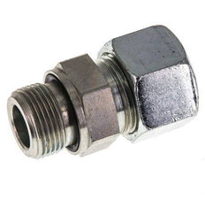 G 3/4'' Außengewinde x 20S Verzinkter gerader Schneidring aus Stahl mit FKM-Dichtung 400 bar DIN 2353