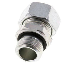 G 3/4'' Außengewinde x 22L Verzinkter gerader Schneidring aus Stahl mit FKM-Dichtung 160 bar DIN 2353