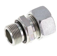 G 3/4'' Außengewinde x 22L Verzinkter gerader Schneidring aus Stahl mit FKM-Dichtung 160 bar DIN 2353