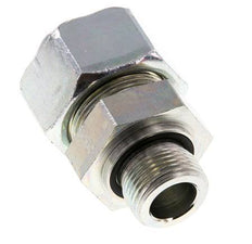 G 3/4'' Außengewinde x 25S Verzinkter gerader Schneidring aus Stahl mit FKM-Dichtung 400 bar DIN 2353