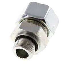 G 3/4'' Außengewinde x 25S Verzinkter gerader Schneidring aus Stahl mit FKM-Dichtung 400 bar DIN 2353