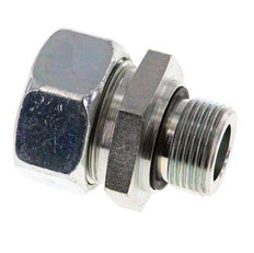 G 3/4'' Außengewinde x 28L Verzinkter gerader Schneidring aus Stahl mit FKM-Dichtung 160 bar DIN 2353