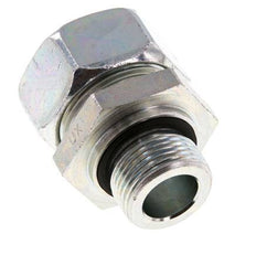 G 3/4'' Außengewinde x 28L Verzinkter gerader Schneidring aus Stahl mit FKM-Dichtung 160 bar DIN 2353