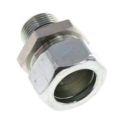 G 3/4'' Außengewinde x 28L Verzinkter gerader Schneidring aus Stahl mit FKM-Dichtung 160 bar DIN 2353