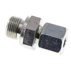 G 3/8'' Außengewinde x 8S Verzinkter Stahl-Schneidring gerade mit FKM-Dichtung 630 bar DIN 2353