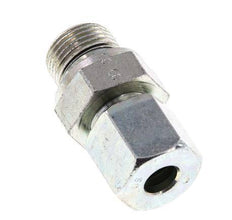 G 3/8'' Außengewinde x 8S Verzinkter Stahl-Schneidring gerade mit FKM-Dichtung 630 bar DIN 2353