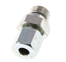 G 3/8'' Außengewinde x 8S Verzinkter Stahl-Schneidring gerade mit FKM-Dichtung 630 bar DIN 2353