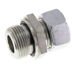 G 1'' Außengewinde x 22L Verzinkter gerader Schneidring aus Stahl mit FKM-Dichtung 160 bar DIN 2353