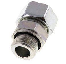 G 1'' Außengewinde x 25S Verzinkter gerader Schneidring aus Stahl mit FKM-Dichtung 400 bar DIN 2353