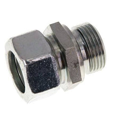 G 1'' Male x 28L Zinc plated Steel Straight Cutting Ring with FKM Seal 160 Bar DIN 2353