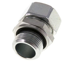 G 1'' Außengewinde x 28L Verzinkter gerader Schneidring aus Stahl mit FKM-Dichtung 160 bar DIN 2353