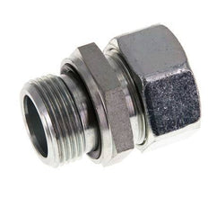 G 1'' Außengewinde x 28L Verzinkter gerader Schneidring aus Stahl mit FKM-Dichtung 160 bar DIN 2353