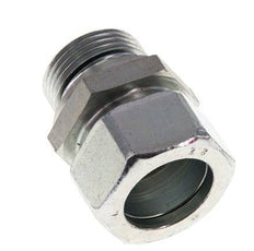 G 1'' Außengewinde x 28L Verzinkter gerader Schneidring aus Stahl mit FKM-Dichtung 160 bar DIN 2353