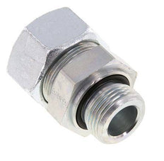 G 1'' Außengewinde x 30S Verzinkter Stahl-Schneidring gerade mit FKM-Dichtung 400 bar DIN 2353