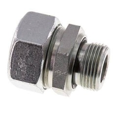 G 1'' Außengewinde x 35L Verzinkter gerader Schneidring aus Stahl mit FKM-Dichtung 160 bar DIN 2353