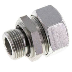 G 1'' Außengewinde x 35L Verzinkter gerader Schneidring aus Stahl mit FKM-Dichtung 160 bar DIN 2353