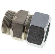 G 1 1/2'' Außengewinde x 38S Verzinkter Stahl-Schneidring gerade mit FKM-Dichtung 315 bar DIN 2353