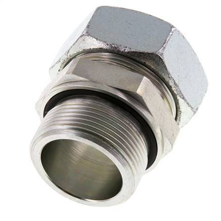 G 1 1/2'' Außengewinde x 42L Verzinkter gerader Schneidring aus Stahl mit FKM-Dichtung 160 bar DIN 2353
