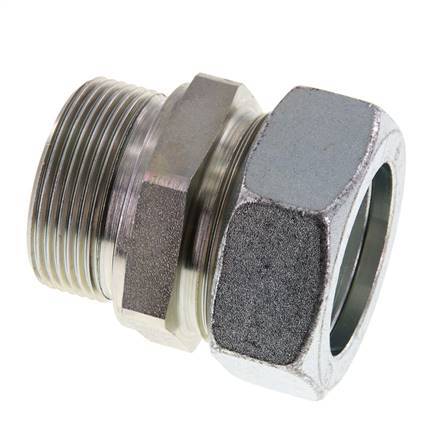 G 1 1/2'' Außengewinde x 42L Verzinkter gerader Schneidring aus Stahl mit FKM-Dichtung 160 bar DIN 2353