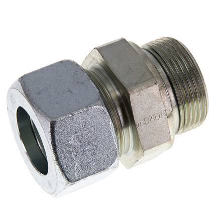 G 1 1/4'' Außengewinde x 30S Verzinkter gerader Schneidring aus Stahl mit FKM-Dichtung 400 bar DIN 2353