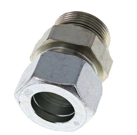 G 1 1/4'' Außengewinde x 30S Verzinkter gerader Schneidring aus Stahl mit FKM-Dichtung 400 bar DIN 2353