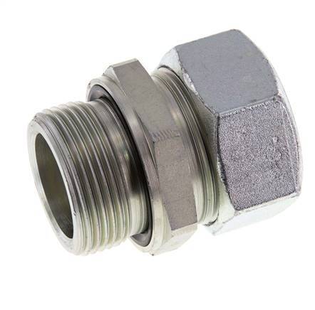 G 1 1/4'' Außengewinde x 35L Verzinkter gerader Schneidring aus Stahl mit FKM-Dichtung 160 bar DIN 2353
