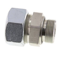 G 1 1/4'' Male x 38S Zinc plated Steel Straight Cutting Ring with FKM Seal 315 Bar DIN 2353