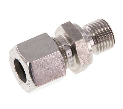 G 1/4'' Male x 10L Stainless steel Straight Cutting Ring 315 Bar DIN 2353