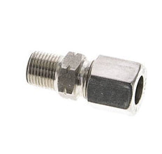 1/8'' NPT Male x 8LL Stainless steel Straight Cutting Ring 100 Bar DIN 2353