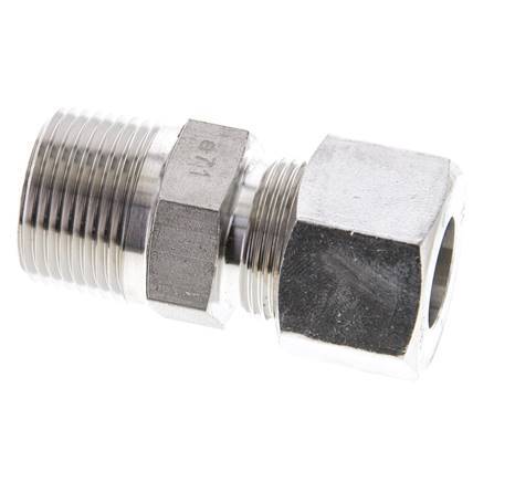 3/4'' NPT Male x 16S Stainless steel Straight Cutting Ring 400 Bar DIN 2353