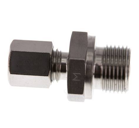 G 3/8'' Male x 6L Stainless steel Straight Cutting Ring 315 Bar DIN 2353