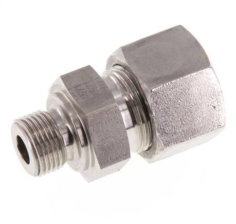 G 3/8'' Male x 16S Stainless steel Straight Cutting Ring 400 Bar DIN 2353
