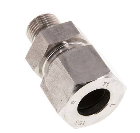 G 3/8'' Außengewinde x 16S Gerader Schneidring aus Edelstahl 400 Bar DIN 2353