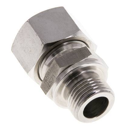 M18x1.5 Male x 15L Stainless steel Straight Cutting Ring 315 Bar DIN 2353