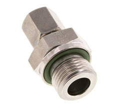 G 1/2'' Außengewinde x 6S Gerader Schneidring aus Edelstahl mit FKM-Dichtung 630 bar DIN 2353