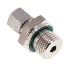 G 1/2'' Außengewinde x 8L Gerader Schneidring aus Edelstahl mit FKM-Dichtung 315 Bar DIN 2353