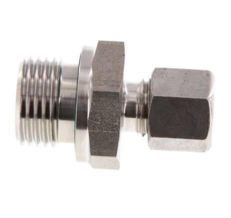 G 1/2'' Außengewinde x 8L Gerader Schneidring aus Edelstahl mit FKM-Dichtung 315 Bar DIN 2353